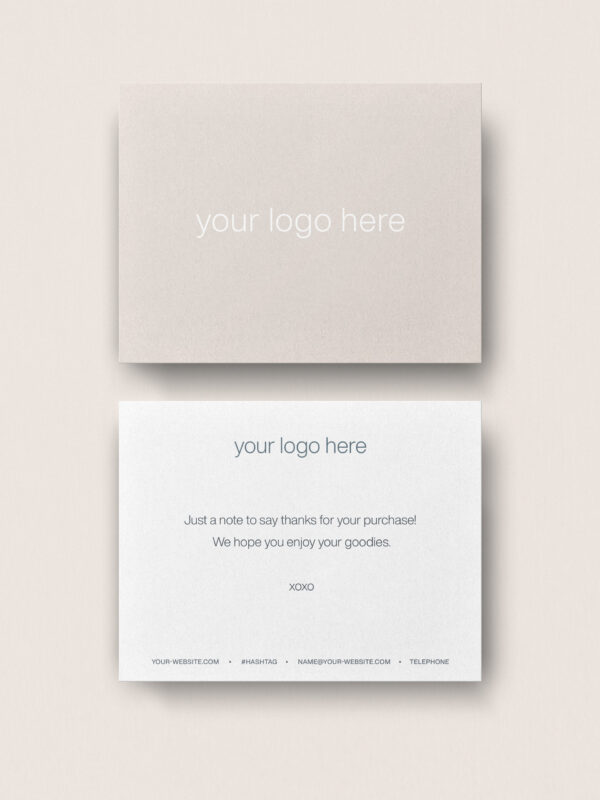 Notecards: Logo Cards